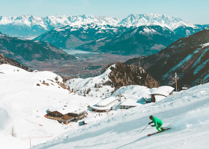 pexels-photo-352093-352093 A skier enjoying the snowy slopes with stunning views of the Kaprun Alps in Austria.